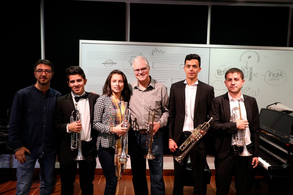 A este evento asistieron más de 25 estudiantes de trompeta de la ciudad.