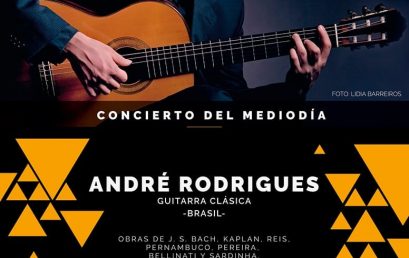 Concierto del mediodía: André Rodrigues, guitarra clásica (Brasil)