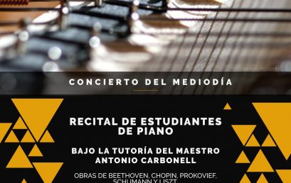 Franja concierto del mediodía: Recital de estudiantes de piano