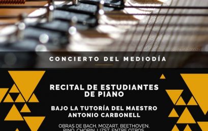 Concierto del mediodía: Recital de estudiantes de piano