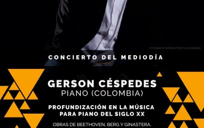 Concierto del mediodía: Gerson Céspedes, piano (Colombia)