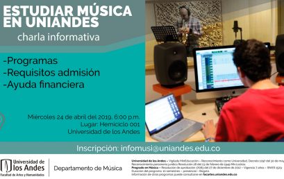 Charla informativa: Estudiar Música en Uniandes