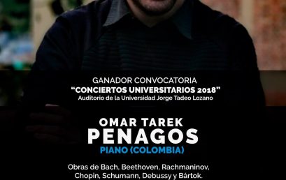 Recital de piano: Omar Tarek Penagos (Colombia)