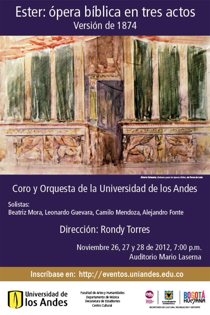 Ester, ópera bíblica en 3 actos, de Ponce de León