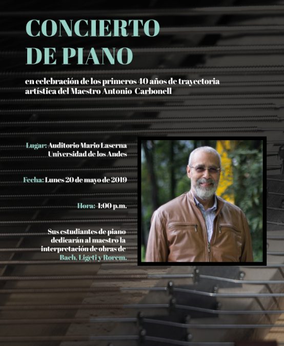 Concierto de piano en homenaje al maestro Antonio Carbonell
