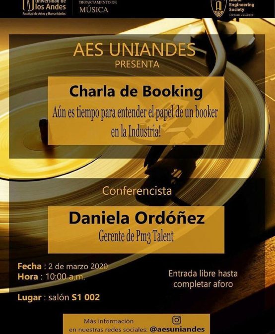 Charla de Booking con Daniela Ordóñez