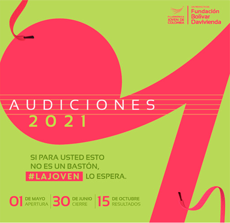 Audiciones 2021: Filarmónica Joven de Colombia