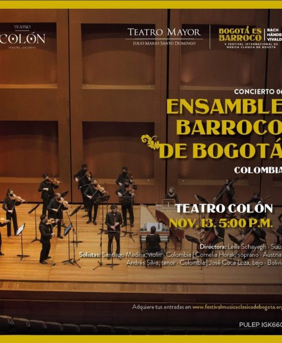 Andrés Silva en el Concierto 06 Ensamble Barroco de Bogotá en el Festival internacional de música clásica de Bogotá