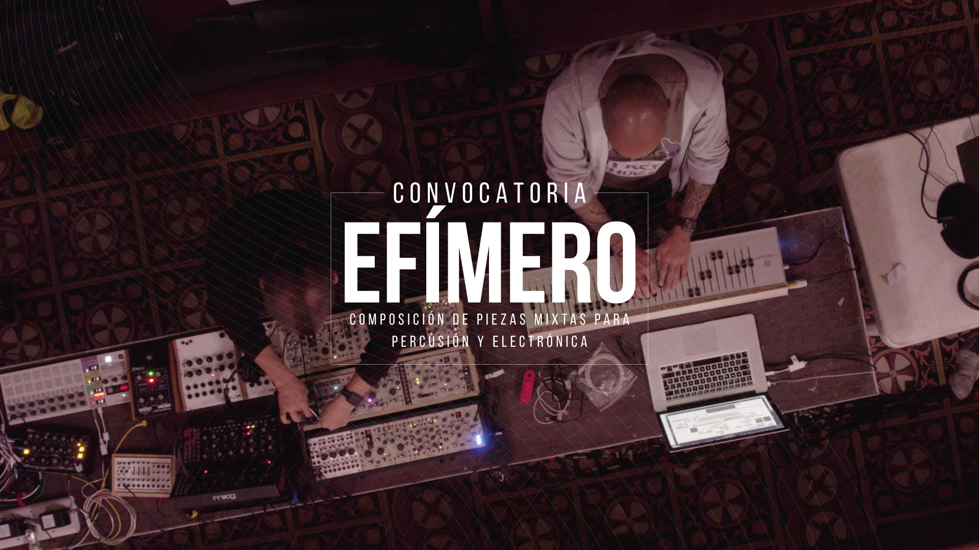 Convocatoria: Efímero. Composición de piezas mixtas para percusión y electrónica