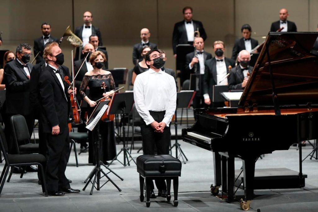 Rengel se presentó con la Orquesta Sinfónica de Yucatán en diciembre de 2021.