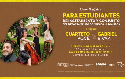 Clase magistral dirigida a los estudiantes de instrumento y conjunto impartida por el Cuarteto Voce y Gabriel Sivak