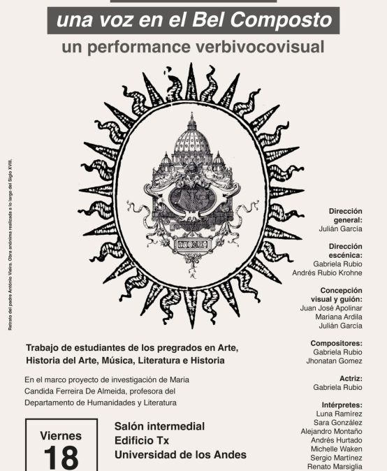 Estreno de la obra Antonio Vieira: una voz en el Bel Composto, un performance verbivocovisual