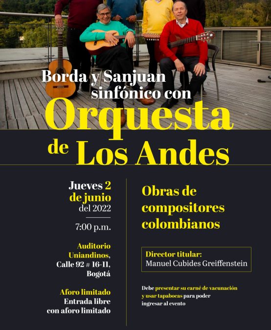Grupo Borda y Sanjuan Sinfónico | Evento Presencial | Uniandinos