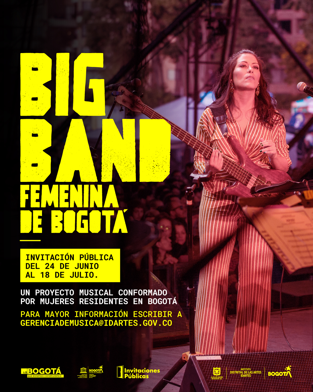 Convocatoria: Big Band Femenina de Bogotá 2022