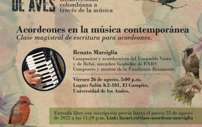 Acordeones en la música contemporánea: clase magistral de escritura para acordeones por Renato Marsiglia