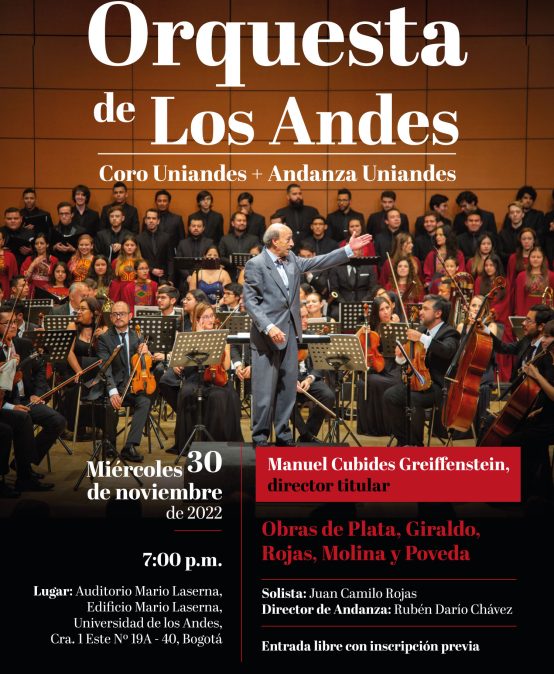 Orquesta de los Andes – Obras de Plata, Giraldo, Rojas, Molina y Poveda