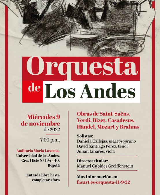 Orquesta de los Andes – Obras de Saint-Saëns, Verdi, Bizet, Casadesus, Händel, Mozart y Brahms