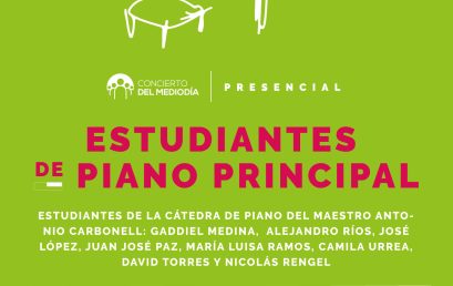 Concierto del Mediodía: estudiantes piano principal | Evento Presencial |