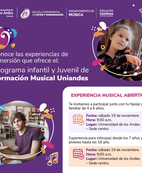 Experiencia musical del Programa Infantil y Juvenil de Formación Musical