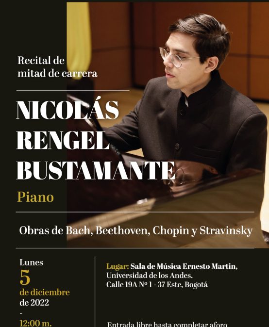 Recital de mitad de carrera: Nicolás Rengel (piano)