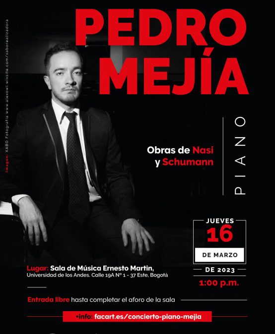 Concierto del mediodía: Pedro Mejía (Piano)