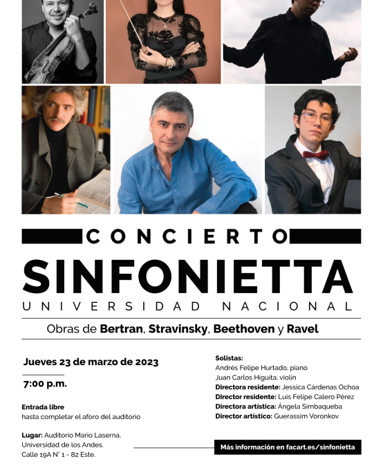 Concierto: Sinfonietta Universidad Nacional