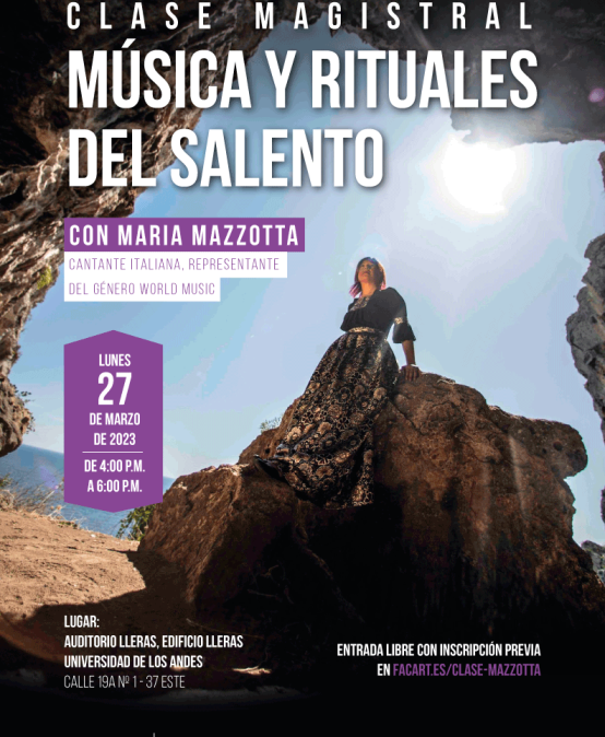 Clase magistral con Maria Mazzotta: Música y rituales del Salento