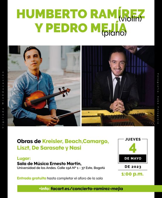 Concierto del mediodía: Humberto Ramírez (violín) y Pedro Mejía (piano)