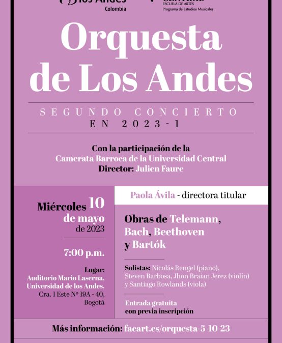 Orquesta de los Andes: obras de Telemann, Bartók, Bach y Beethoven