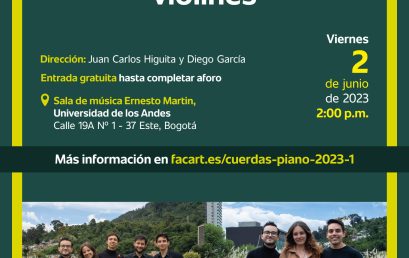Recital de Conjuntos en 2023-1: Quinteto para clarinete, piano trío y dueto de violines