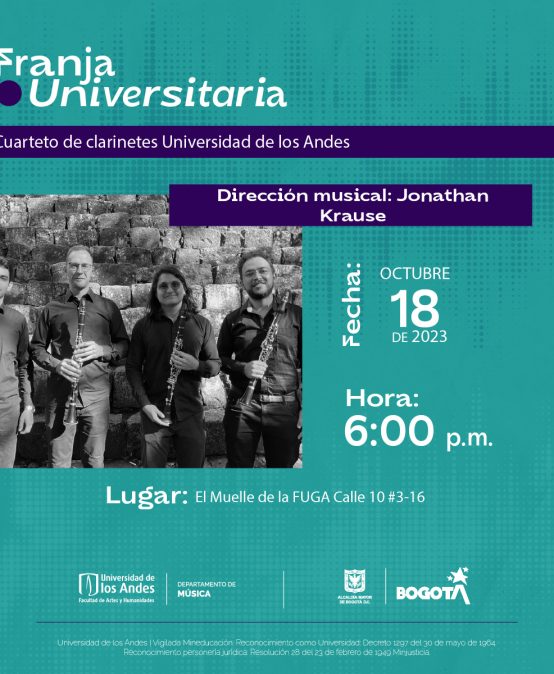 Franja Universitaria: Cuarteto de clarinetes Uniandes