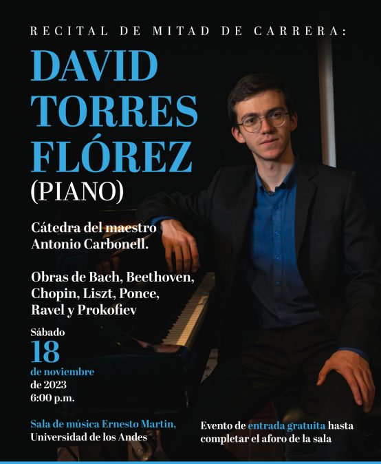 Recital de mitad de carrera: David Torres Flórez (piano)