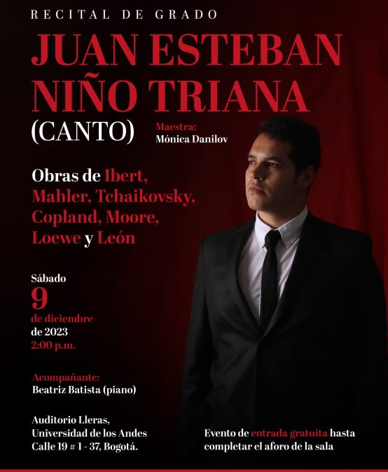 Recital de grado: Juan Esteban Niño (canto)