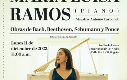 Recital de grado de la Maestría en Música: María Luisa Ramos (piano)