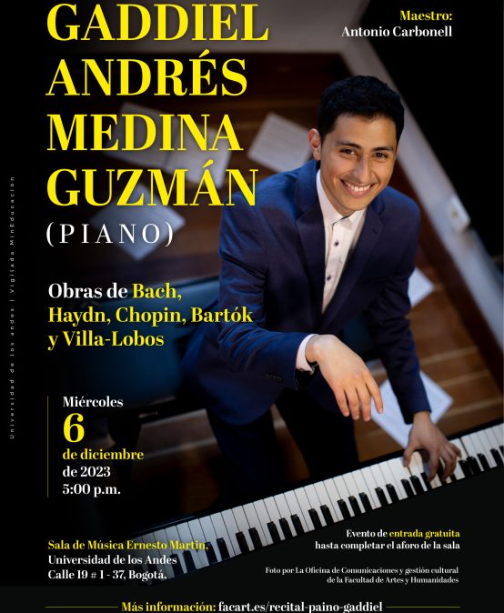 Recital de mitad de carrera: Gaddiel Medina (piano)
