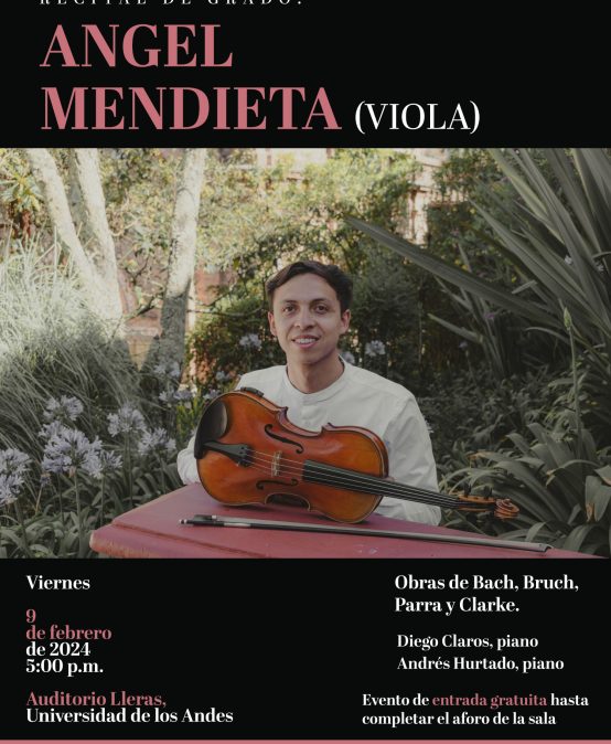 Recital de grado: Angel Mendieta (viola)