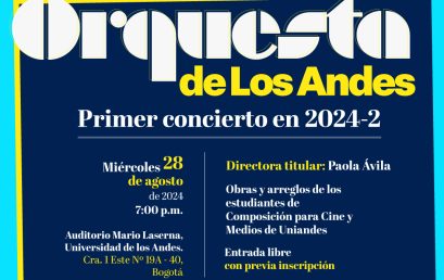 Orquesta de Los Andes: obras y arreglos de los estudiantes del área de composición para cine y medios