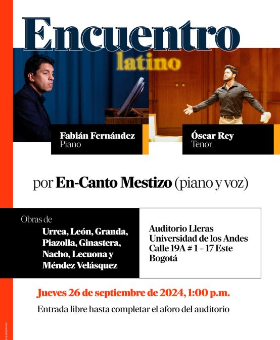 Concierto del mediodía: Encuentro latino por En-Canto Mestizo (piano y voz)