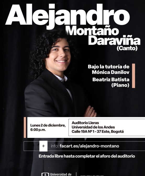 Recital de grado: Alejandro Montaño Daraviña (canto)