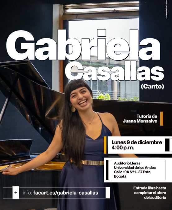 Recital de mitad de carrera: Gabriela Casallas (canto)