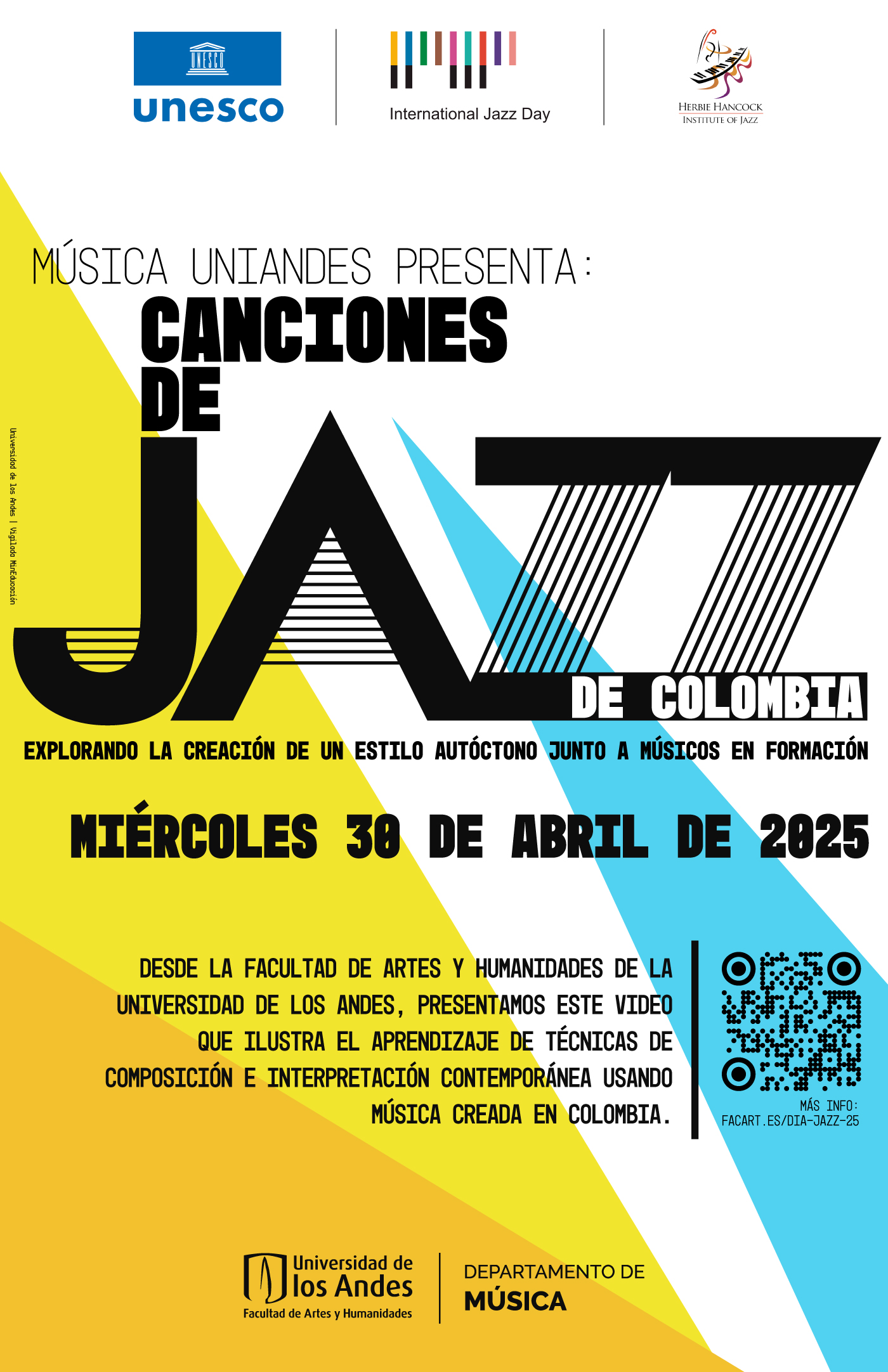 Facartes participa en el Día Internacional del Jazz 2025 de la UNESCO Facartes participa en el Día Internacional del Jazz 2025 de la UNESCO