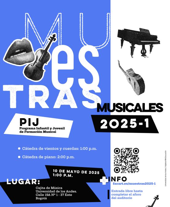 Muestras musicales del Programa Infantil y Juvenil: cátedra de piano y cuerdas en 2025-1