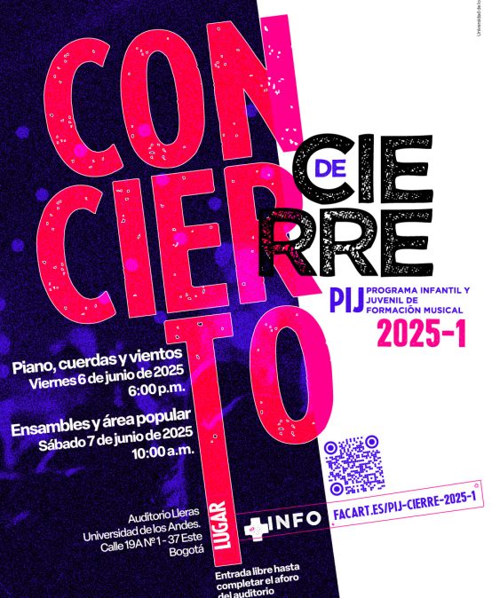Conciertos de cierre del PIJ Programa Infantil y Juvenil de formación Musical 2025-1