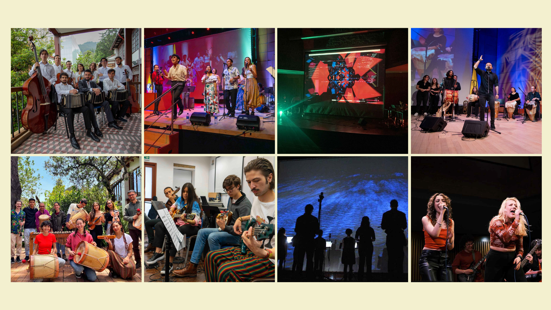 Ofertas de cursos: Ensambles del Departamento de Música en 2025-2
