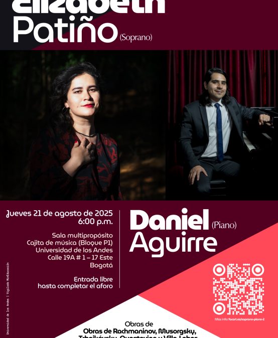 Concierto de la Tarde: Elizabeth Patiño (soprano) y Daniel Aguirre (piano)