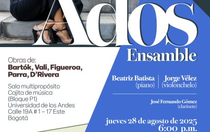 Concierto de la Tarde: Adós Ensamble (piano y violonchelo)