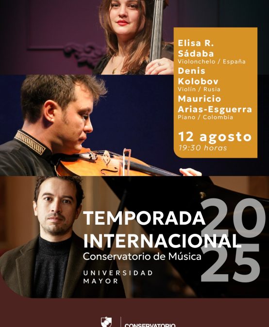 Mauricio Arias-Esguerra se presenta en la Temporada Internacional de Música de la Universidad Mayor de Chile