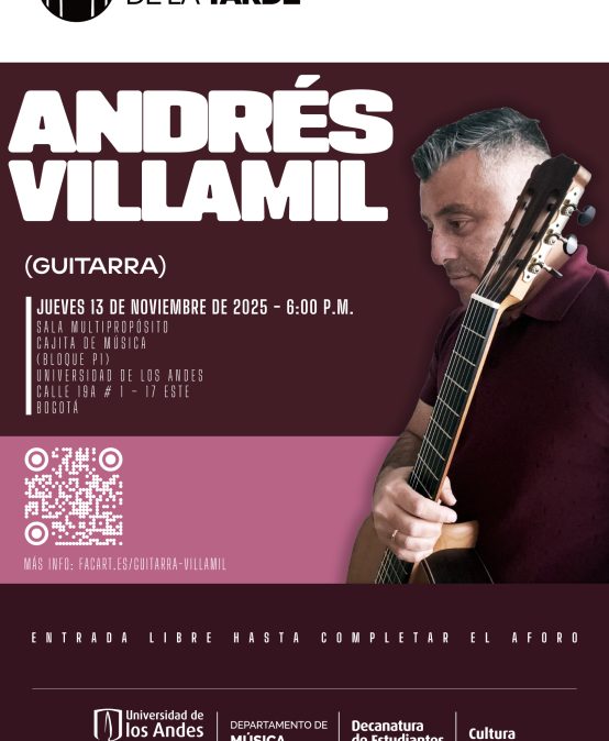 Concierto de la Tarde: Andrés Villamil (guitarra)
