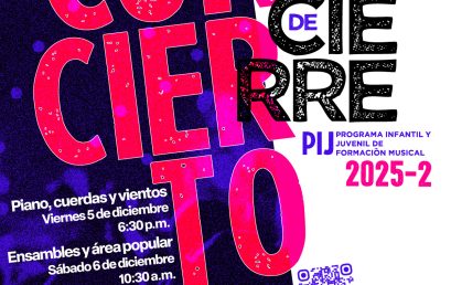 Conciertos de cierre del Programa Infantil y Juvenil de formación Musical 2025-2