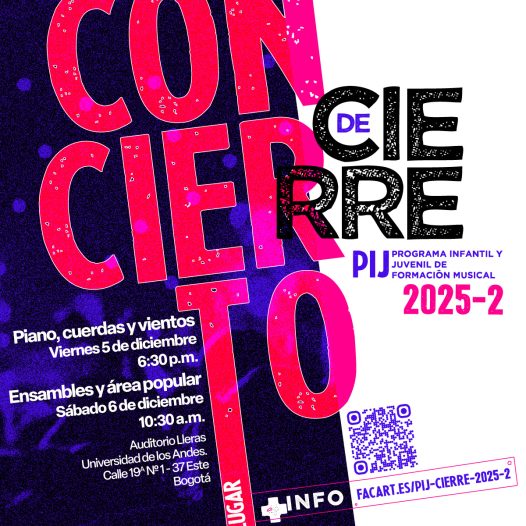 Asista a los conciertos de cierre del PIJ Programa Infantil y Juvenil de formación Musical del segundo semestre de 2025